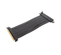 Bewinner Cavo Riser Estensore PCIE 4.0 X16, Adattatore Riser GUP Flessibile Ad Alta velocità, proprietà di Schermatura Elevata Cavo di Prolunga PCIE 4.0 da 180 Gradi per Scheda Grafica (Nero)