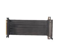 Bewinner Cavo Riser Extender PCIE 3.0 X16, Nero Bianco Bicolore, Schermato EMI, Porta PCI Express per Gioco a Montaggio Verticale Ad Alta velocità per Scheda di Estensione GPU (Nero)