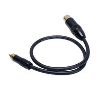 Bewinner Cavo XLR Femmina a Spina Fono, Connessione Stereo da 1,64 Piedi per Microfono Mixer Amplificatore, Connettori Placcati Oro, Rivestimento Flessibile in PVC