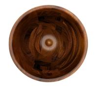 Bewinner Ciotola per Mescolare in Legno Base in Acciaio Inossidabile Antiscivolo Realizzata a Mano per la Decorazione del Tavolo da Pranzo della Insalatiera in Legno Mixer per Riunioni di Famiglia