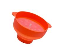 Bewinner Ciotola per Popcorn, Ciotola per Popcorn in Silicone Adatta Al Microonde Antiaderente 15 Tazze Macchina per in Silicone Pieghevole Lavabile in Lavastoviglie per la di Casa, Rosso (ORANGE)