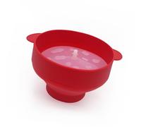 Bewinner Ciotola per Popcorn, Ciotola per Popcorn in Silicone Adatta Al Microonde Antiaderente 15 Tazze Macchina per in Silicone Pieghevole Lavabile in Lavastoviglie per la di Casa, Rosso (rosso)