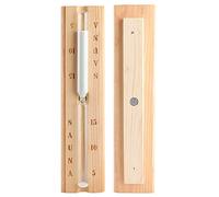 Bewinner Clessidra per Sauna in Legno Clessidra da 15 Minuti, Accessorio per Conto alla Rovescia per Sala Spa, Design Ecologico in Legno e Vetro