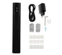 Bewinner Coltello Taglio Ad Ultrasuoni Portatile 40KHz con 40 Lame di Ricambio, Modello di Stampa 3D Utensile Taglio Artigianale in Plastica per Lavorazione del Legno, Prototipazione, (Spina europea)