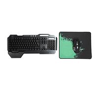 Bewinner Combinazione Mouse e Tastiera Wireless, Set Mouse e Tastiera Gaming Wireless, con Luce Colorata, Frontale a Tenuta Stagna, Batteria Ricaricabile Incorporata, per Computer PC