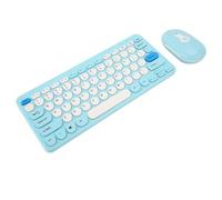 Bewinner Combinazione Tastiera e Mouse Wireless, Tastiera per Computer Ergonomica di Dimensioni Standard, Copritasti Rotondi Sottili, Set Tastiera e Mouse Ergonomici Muti per Computer