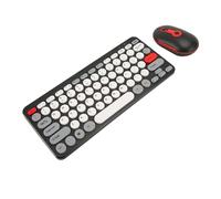 Bewinner Combinazione Tastiera e Mouse Wireless, Tastiera per Computer Ergonomica di Dimensioni Standard, Copritasti Rotondi Sottili, Set Tastiera e Mouse Ergonomici Muti per Computer
