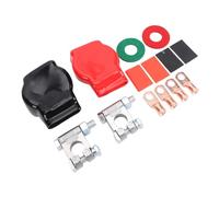 Bewinner Connettori Terminali Batteria Auto Terminali in Rame Durevoli Coperture Protettive Tubi Termorestringenti per Auto Camion Lega di Zinco Gomma 4 2AWG 3/8 Pollici