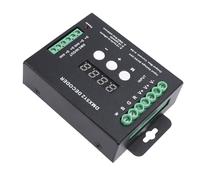 Bewinner Controller Decodificatore LED 4CH, Modulo Tensione Costante RGBW con Display Digitale con Effetti di Luce Integrati per Applicazioni di Illuminazione Scenica
