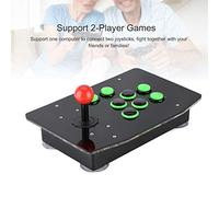 Bewinner Controller di Gioco di Combattimento USB, Joystick a 2 Giocatori per PC, Nessun Ritardo con 8 Pulsanti e Stick in Metallo, Plug and Play per 7/8/10, Compatibile con Piattaforme