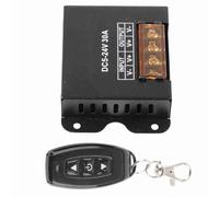 Bewinner Controller Dimmer LED Monocolore, Telecomando RF a 3 Tasti, Dimmerabile Continuo di Grande Potenza 30A per Faretti Strisce LED, Dimmer Digitale PWM con Portata di 98,4 Piedi