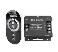 Bewinner Controller Touch RF Dimmer LED Wireless per Strisce Luminose LED, Regolazione Remota Tensione Costante DC 12V 24V, Basso Consumo Energetico con Protezione del Circuito, Lega di Alluminio,