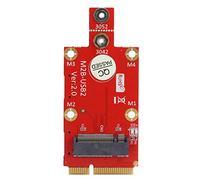Bewinner Convertitore Adattatore da M.2 a Mini PCI-E Doppio Slot per Scheda NANO SIM con Viti M2 e Kit di Cacciaviti per Laptop Desktop Modulo WWAN 5G/4G/3G Tipo 3042/3052 Chiave B