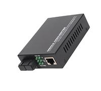 Bewinner Convertitore Multimediale Gigabit Ethernet, Convertitore Multimodale da Fibra a Ethernet con Porta RJ45 e Porta SC, Rete Ethernet 10 100 1000 Mbps Fino a 0,55 Km/0,34 Miglia, (Spina UE)