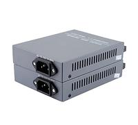 Bewinner Convertitore Multimediale in Fibra Gigabit da 2 Pacchi, Ricetrasmettitore in Fibra Monomodale SC 10/100/1000M, Convertitore di Segnale Ottico da Gigabit Ethernet a 20 Km per Rete in Ottica