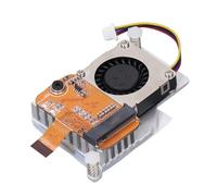 Bewinner Convertitore SSD PCIE a M.2 per RPi 5, Scheda Adattatore Ultra Sottile con Ventola e Dissipatore di Calore, Integrazione FPC per SSD 2230 M.2 NVMe