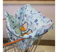 Bewinner Copri Carrello della Spesa per Bambini, Cuscino per Seggiolone Portatile con Copertura Completa, Lavabile in Lavatrice e Pieghevole per Pranzare e Fare Shopping in Tutta Sicurezza