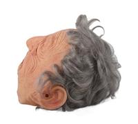 Bewinner Copricapo Realistico da Vecchio e Vecchia Signora in Lattice, Maschera Morbida e Flessibile per la Festa Cosplay di Halloween, Taglia per Adulti con Design Inquietante (H1415)