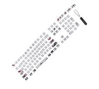 Bewinner Copritasti PBT 110 Tasti Sublimazione su 5 Lati Set di Copritasti Inglese Russo per Tastiere Ottiche Meccaniche, Design a Parete Ultra Spessa Compatibile con Tastiere 60/87/104/108,