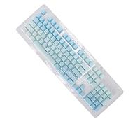 Bewinner Copritasti PBT a 104 Tasti, Cappuccio per Tastiera a Sublimazione Meccanica, Processo di Tintura Opaco per Incisione Laterale Opaca, Set di Copritasti Ergonomici per Tastiera