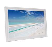 Bewinner Cornice Digitale da 21,5'' con Touch Screen LCD 1920x1080, Cornice Digitale WiFi da 32 GB, Condivisione di Foto/video e Invio dei Migliori Auguri Tramite App (Spina europea)
