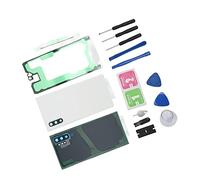 Bewinner Cover in Vetro Posteriore per Note 10 Plus, Kit di Sostituzione del Vetro dello Schermo Esterno Anteriore Perfetto con Adesivo e Strumenti di Riparazione (WHITE)