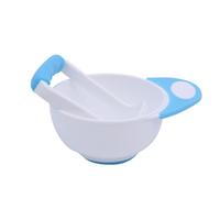 Bewinner Cucchiaio per Servire la Ciotola dello Schiacciapatate Tot con Grande capacità, Design con Impugnatura Antiscivolo, per Macinare Facilmente, Materiale in Polipropilene Resistente (Blu Bianco)