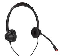 Bewinner Cuffie Business Binaurali da 2,5 Mm con Microfono HD per Call Center, Cuffie Telefoniche da Ufficio, con Filo per Telemarketing e Servizio Clienti, Comfort di Lunga Durata