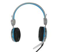 Bewinner Cuffie da Gioco Suono Chiaro con Cancellazione del Rumore Cuffie Stereo Ergonomiche Cablate per Giochi per Computer per PC Studio da Ufficio Altoparlante ABS 40 Mm/1,6 Pollici, Scena (BLUE)