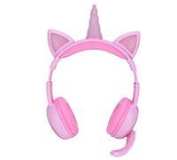 Bewinner Cuffie per Bambini con Microfono e Luci LED, Cuffie Pieghevoli On-ear per Bambini e Ragazzi, Stereo, Jack da 3,5 Mm e Bluetooth 5.1 per Viaggi Scolastici