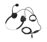 Bewinner Cuffie per Servizio Clienti con Cancellazione del Rumore Cuffie Telefoniche Cablate Binaurali RJ9 con Microfono per Ufficio Call Center