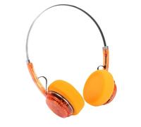 Bewinner Cuffie retrò On Ear Cuffie Wireless Bluetooth 6.0 con Driver da 40 Mm, Audio Ad Alta Risoluzione, Bassi Profondi, Accoppiamento Doppio Dispositivo, Microfono, 20 Ore di (Arancione traslucido)