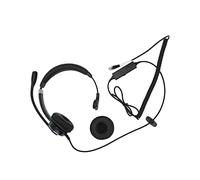 Bewinner Cuffie Telefoniche con Filo con Microfono, Cuffie Monoauricolare con Cancellazione del Rumore per Call Center, Ufficio, Servizio Clienti, Telemarketing e Skype (Interfaccia RJ)