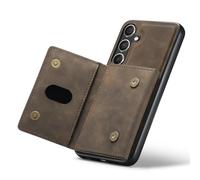 Bewinner Custodia Magnetica per S24 FE, Porta Carte di Credito Rimovibile con Slot per Carte a 3 Pieghe di Grande Capacità, Cover per Telefono con Cavalletto con Allineamento Automatico, Portafoglio
