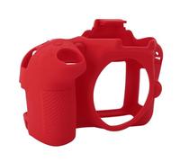 Bewinner Custodia per Fotocamera in Silicone per D3300 D3400, Custodia Protettiva Morbida in Silicone per Pelle Antigraffio Leggera, per Fotocamera con Impugnatura Antiurto (rosso)