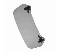 Bewinner Deflettore Aria Spoiler Parabrezza Moto, Estensione Parabrezza Regolabile Universale, Deflettore Trasparente Guida più (Stile piccolo affumicato)