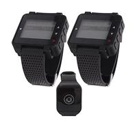 Bewinner di Chiamata Wireless, Cercapersone per Infermiere Ristorante, 2 Ricevitori Orologio 1 Cicalino, Ampia Portata, di Chiamata Impermeabile per Ristorante,