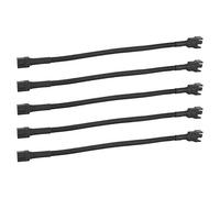 Bewinner Dilwe 5 Pezzi Cavo di Prolunga a 4 Pin, Cavo di Prolunga CPU Ventola Scheda Madre, Cavo Ventola PC con Isolamento in PVC in Rame Stagnato, Cavo di Prolunga di Ricambio Universale