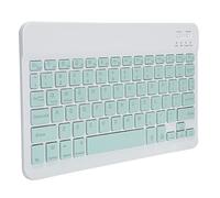 Bewinner Dilwe Tastiera Wireless Ultra Sottile, Tastiera Multi Dispositivo Ricaricabile, Tastiera Portatile Retroilluminata RGB per Laptop, Tablet, Smartphone (Verde Chiaro)