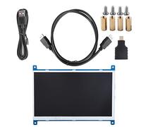 Bewinner Display da 7 Pollici, Schermo HD TFT da 7 Pollici con Risoluzione 1024 X 600 per Monitor di Ingresso HDMI per 4B/3B, Supporto per Uso Prolungato, con Temperatura Operativa
