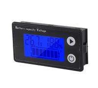 Bewinner Display LCD capacità Tensione Batteria 10-100 V Voltmetro Digitale Batteria con Indicatore di capacità, Display Retroilluminato Schermo Antipioggia per Motociclette Elettriche Auto Yacht