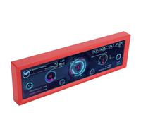 Bewinner Display Temperatura PC da 8,8 Pollici, LCD Professionale HD IPS 1920x480, Display Secondario Dati CPU per RPi, con Plug and Play, Applicazione per Supporto (rosso)