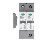 Bewinner Dispositivo di Protezione da Sovratensione CC 2P 20-40KA 500 V, Scaricatore di Tensione per Impianto Solare Fotovoltaico, Protezione Affidabile Contro i Fulmini, Installazione Semplice