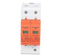 Bewinner Dispositivo di Protezione da Sovratensione CC 2P, SPD Fotovoltaico da 1000 V, Protettore da Sovracorrente e Sovratensione 20KA-40KA per Sistemi di Energia Solare