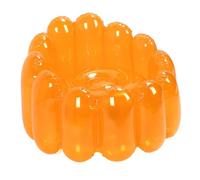 Bewinner Divano Gonfiabile con Ottomana, Divano Gonfiabile per Esterni Portatile, Poltrona Ad Aria Pieghevole, Divano Pigro Gonfiabile per Camere, Campeggio, Casa (ORANGE)