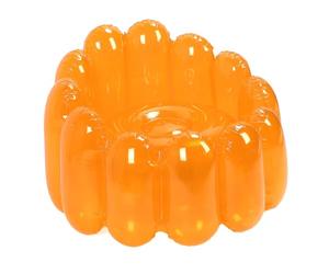 Bewinner Divano Gonfiabile con Ottomana, Divano Gonfiabile per Esterni Portatile, Poltrona Ad Aria Pieghevole, Divano Pigro Gonfiabile per Camere, Campeggio, Casa (ORANGE)