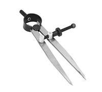Bewinner Divisore Ad Ala 200 Mm, Bussola in Pelle Regolabile con Dado a Molla per Tracciare, Marcare e Misurare su Legno, Plastica, Metallo - Acciaio Al Carbonio, Alta Precisione (125 mm)