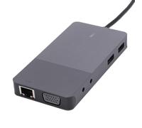 Bewinner Docking Station USB C, Hub USB 3.0 con Triplo Display 13 in 1 con 2 HDMI VGA Ethernet 5 Gbps A Lettore di Schede SD