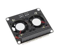 Bewinner Dual Fan GPIO Expansion Board per RasPi 4B 3B+ 3B 3 Modulo di sviluppo GPIO, accessorio di raffreddamento , bassa corrente 0,20 A, gestione termica attiva