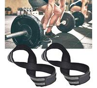 Bewinner Fascette per Sollevamento Pesi Figura 8 per Stacco Trazioni | Impugnature per sollevamento Figure Eight, struttura in nylon resistente, impugnatura in gomma antiscivolo, per